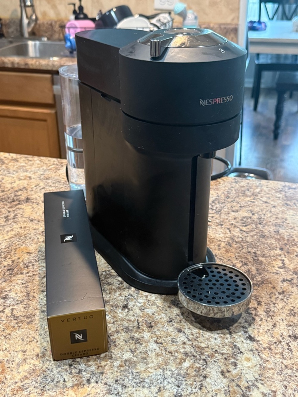 Nespresso Vertuo Coffee Maker - Black with Silver Accents